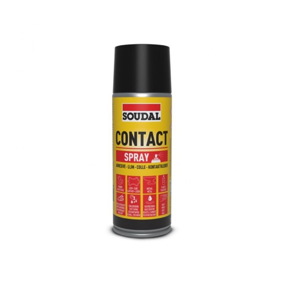 Cola Contacto Spray Amarelo SOUDAL 300ML Cola Contacto Spray Amarelo SOUDAL 300ML
