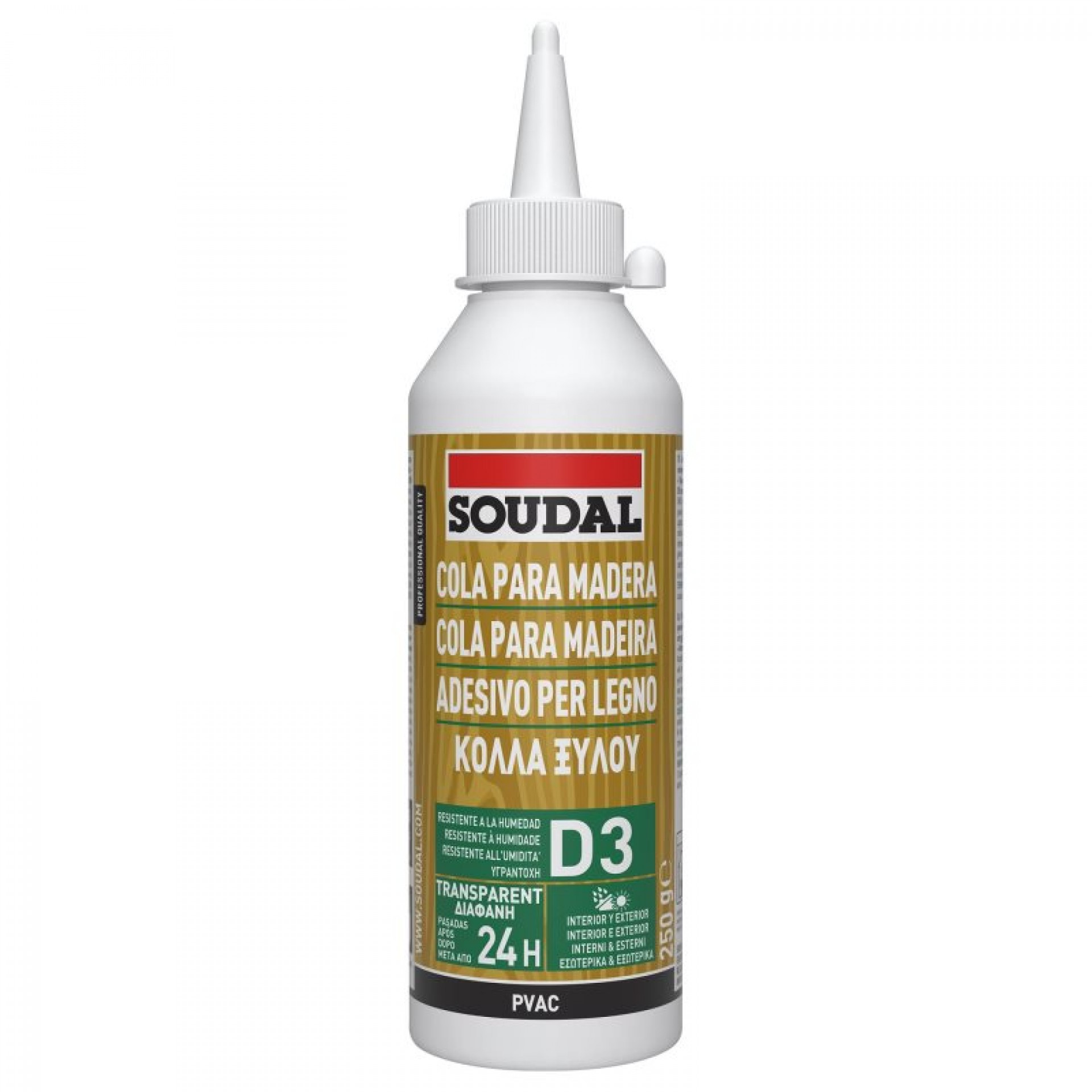 Cola Madeira D3 Branca SOUDAL 250Gr