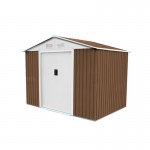 Abrigo Metal Cambridge Castanho 4,72 M2 GARDIUN Abrigo Metal Cambridge Castanho 4,72 M2 GARDIUN