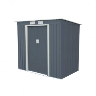 Abrigo De Metal Buckingham Cinza 2,43 M2 GARDIUN
