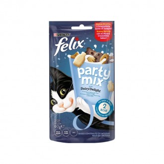 SNACK PARA GATO ADULT PARTY MIX DAIRY DELIGHT 60 G SNACK PARA GATO ADULT PARTY MIX DAIRY DELIGHT 60 G