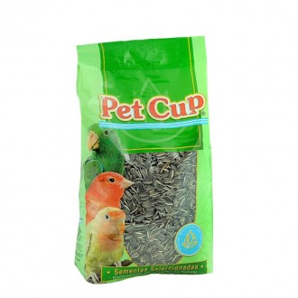 Semente Girassol Raiado Miúdo PET CUP 3KG Semente Girassol Raiado Miúdo PET CUP 3KG