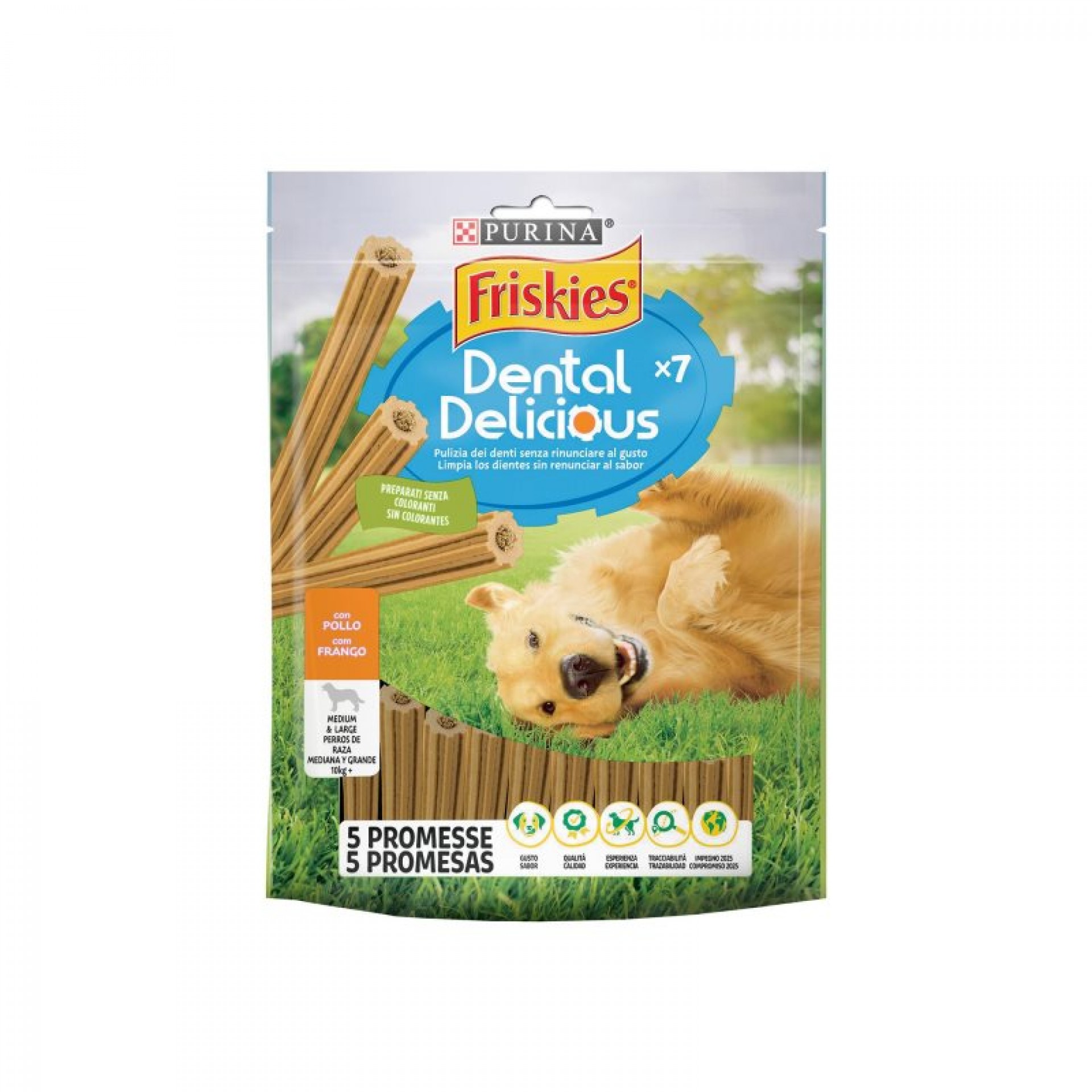 Snack Dental Para Cão Delicious Frango FRISKIES