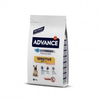 Alim Sc Cão Adult Mini Sensitv Salmão 3 KG ADVANCE Alim Sc Cão Adult Mini Sensitv Salmão 3 KG ADVANCE