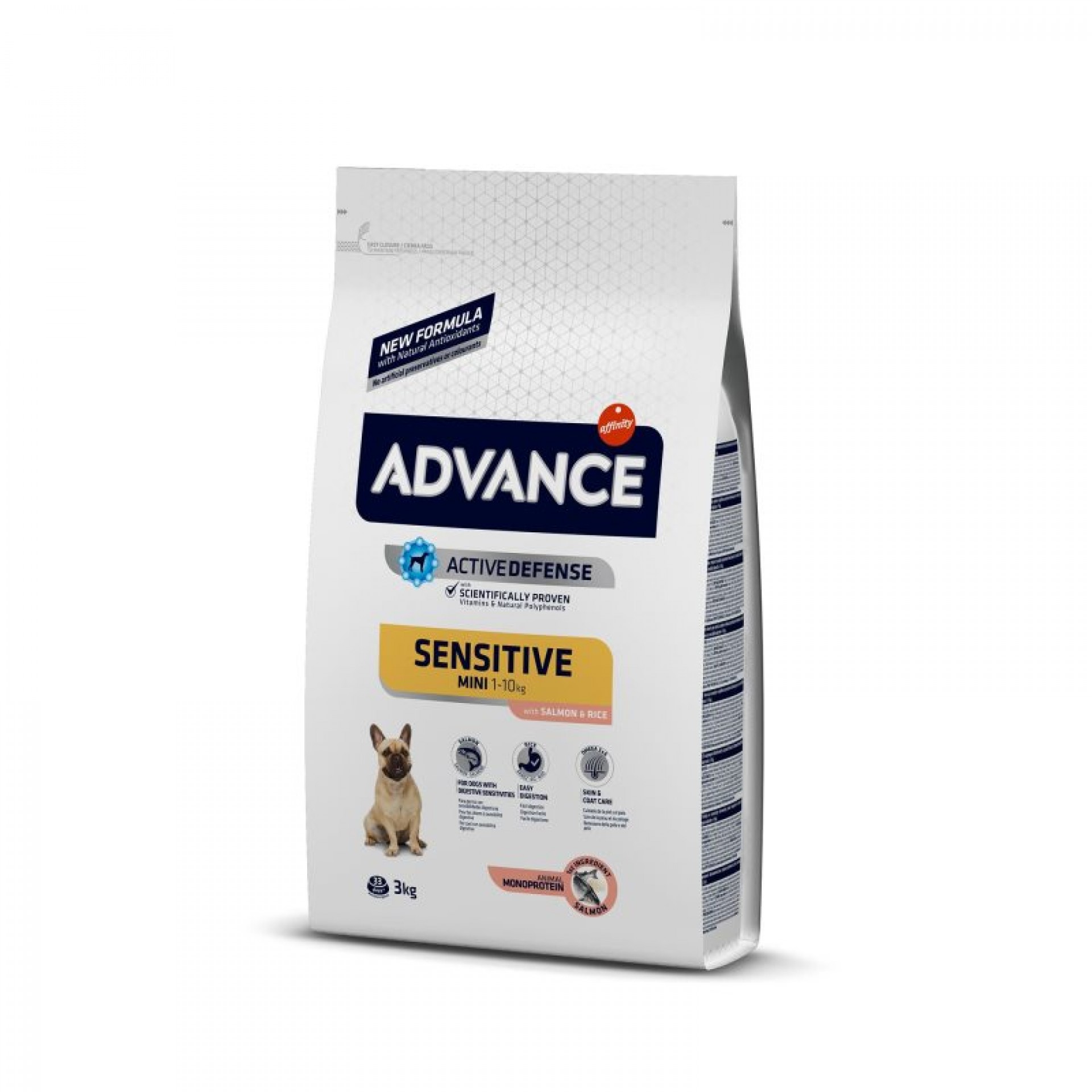 Alim Sc Cão Adult Mini Sensitv Salmão 3 KG ADVANCE