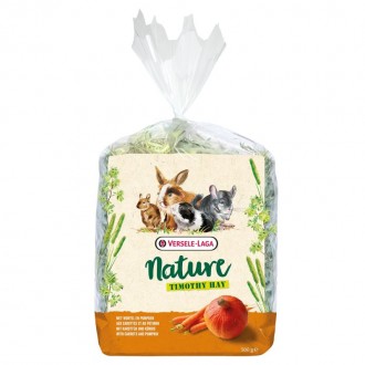 Feno P/Roedores Nature Cenoura/Abóbora 500 G VERSE Feno P/Roedores Nature Cenoura/Abóbora 500 G VERSE