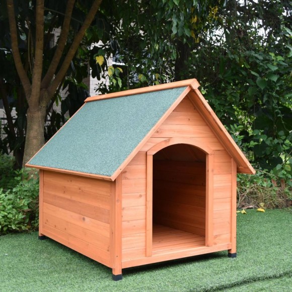 Casota De Madeira Para Cão 90X115X96 CM NATURAL HOUSE Casota De Madeira Para Cão 90X115X96 CM NATURAL HOUSE