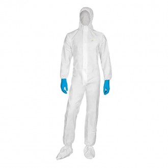 Fato Pintura Descartavel Branco M DELTA PLUS