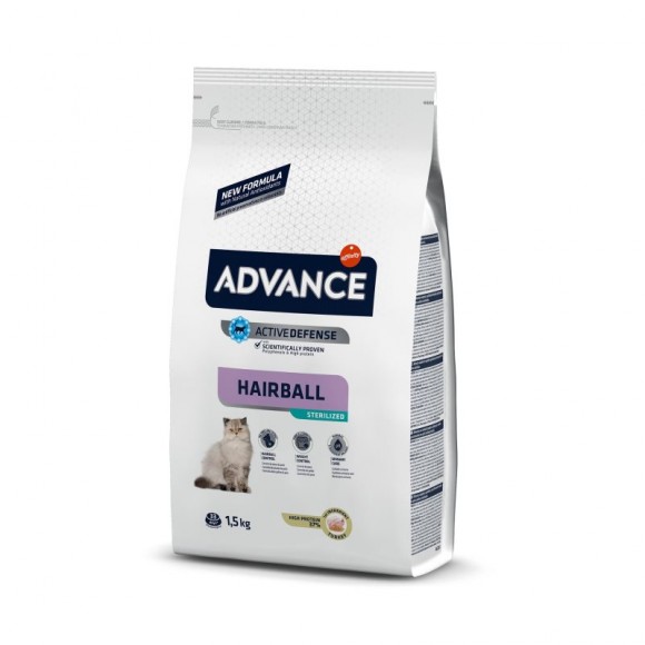 Alimento Gato Adulto Hairball Ester 1,5 KG ADVANCE Alimento Gato Adulto Hairball Ester 1,5 KG ADVANCE
