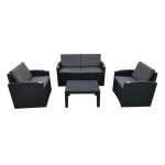 CONJUNTO SUNSET SOFÁ+2 CADEIRAS+MESA ANTRACITE CONJUNTO SUNSET SOFÁ+2 CADEIRAS+MESA ANTRACITE