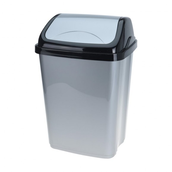 CAIXOTE LIXO TAMPA BASCULANTE SILVER 16 L CAIXOTE LIXO TAMPA BASCULANTE SILVER 16 L