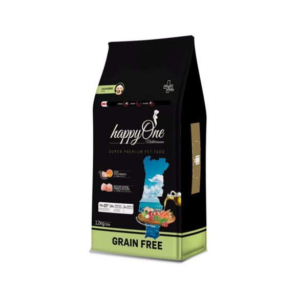 Alim Seco C�o J�nior 12 KG HAPPYONE MEDITERRANEUM