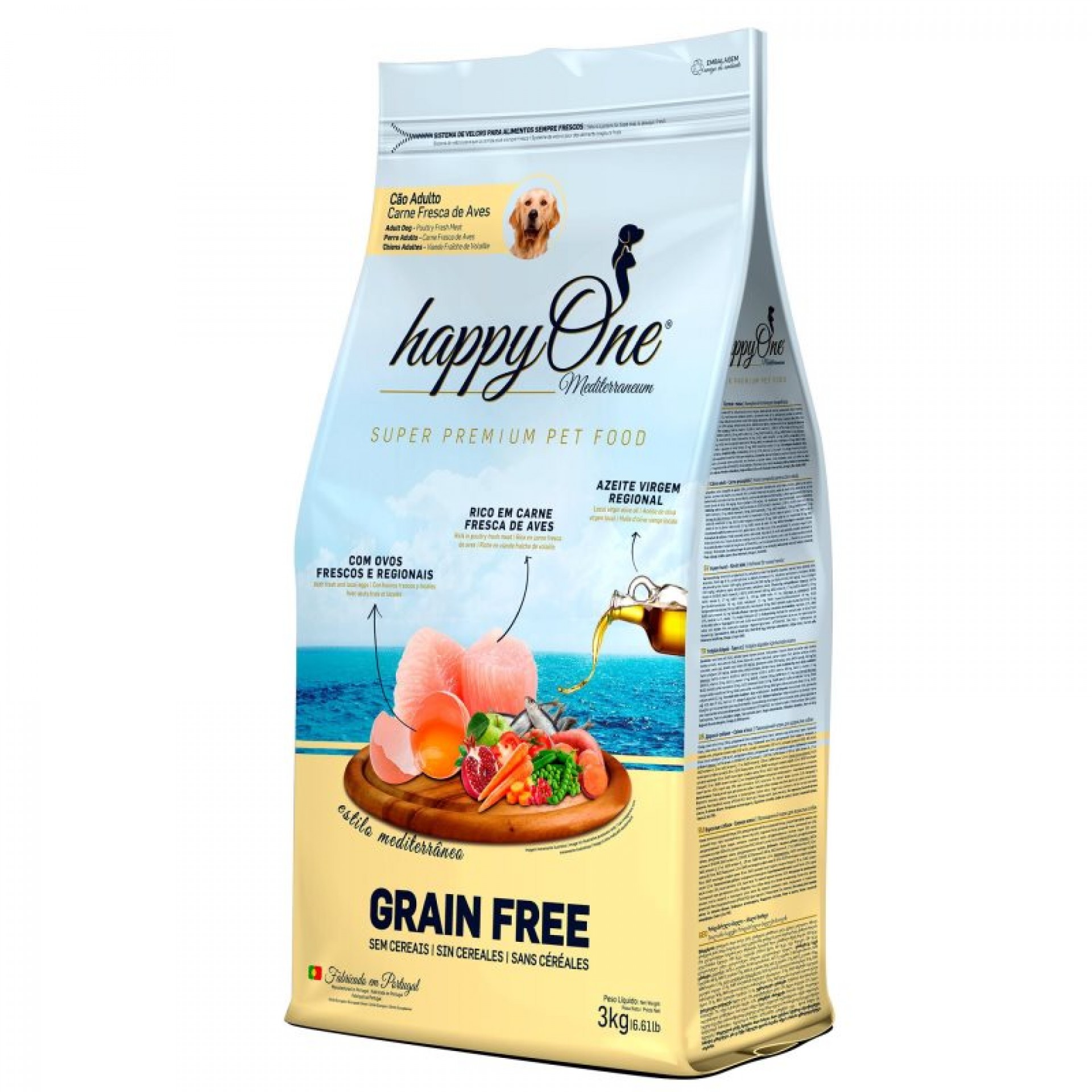 Alimento Seco Cão 12 KG HAPPY ONE MEDITERRANEUM