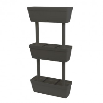 Conjunto Floreiras Vertical Antracite 3 UN