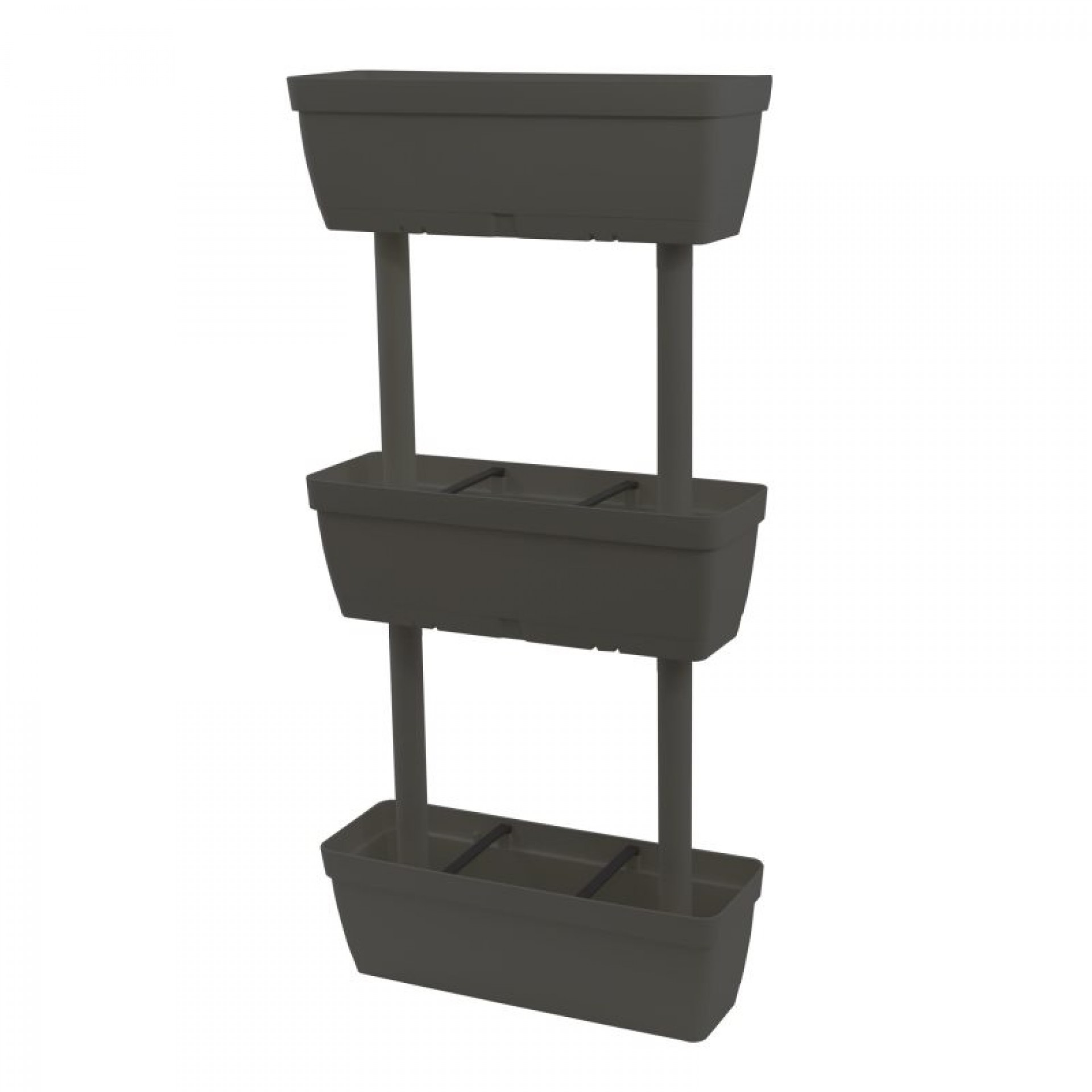 Conjunto Floreiras Vertical Antracite 3 UN