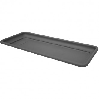 Prato Rect Grande Pvc Antracite 60X4,3 CM ARTPLAST Prato Rect Grande Pvc Antracite 60X4,3 CM ARTPLAST