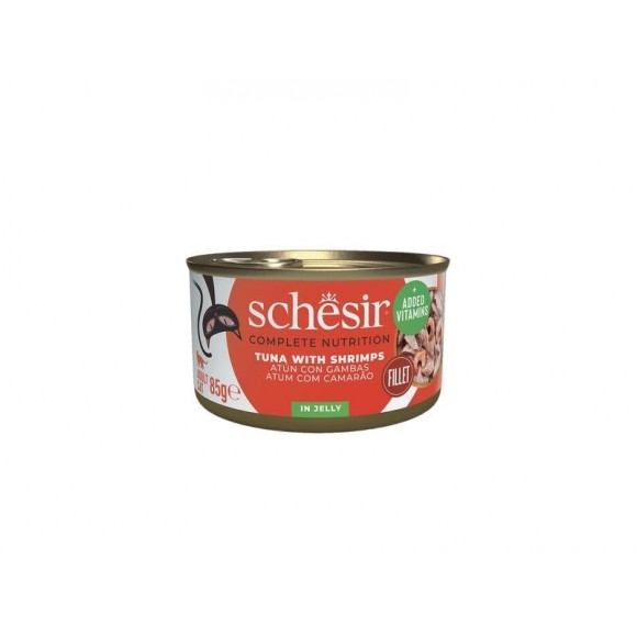 Alimento Húmido Gato Atum E Gambas 85 G SCHESIR Alimento Húmido Gato Atum E Gambas 85 G SCHESIR