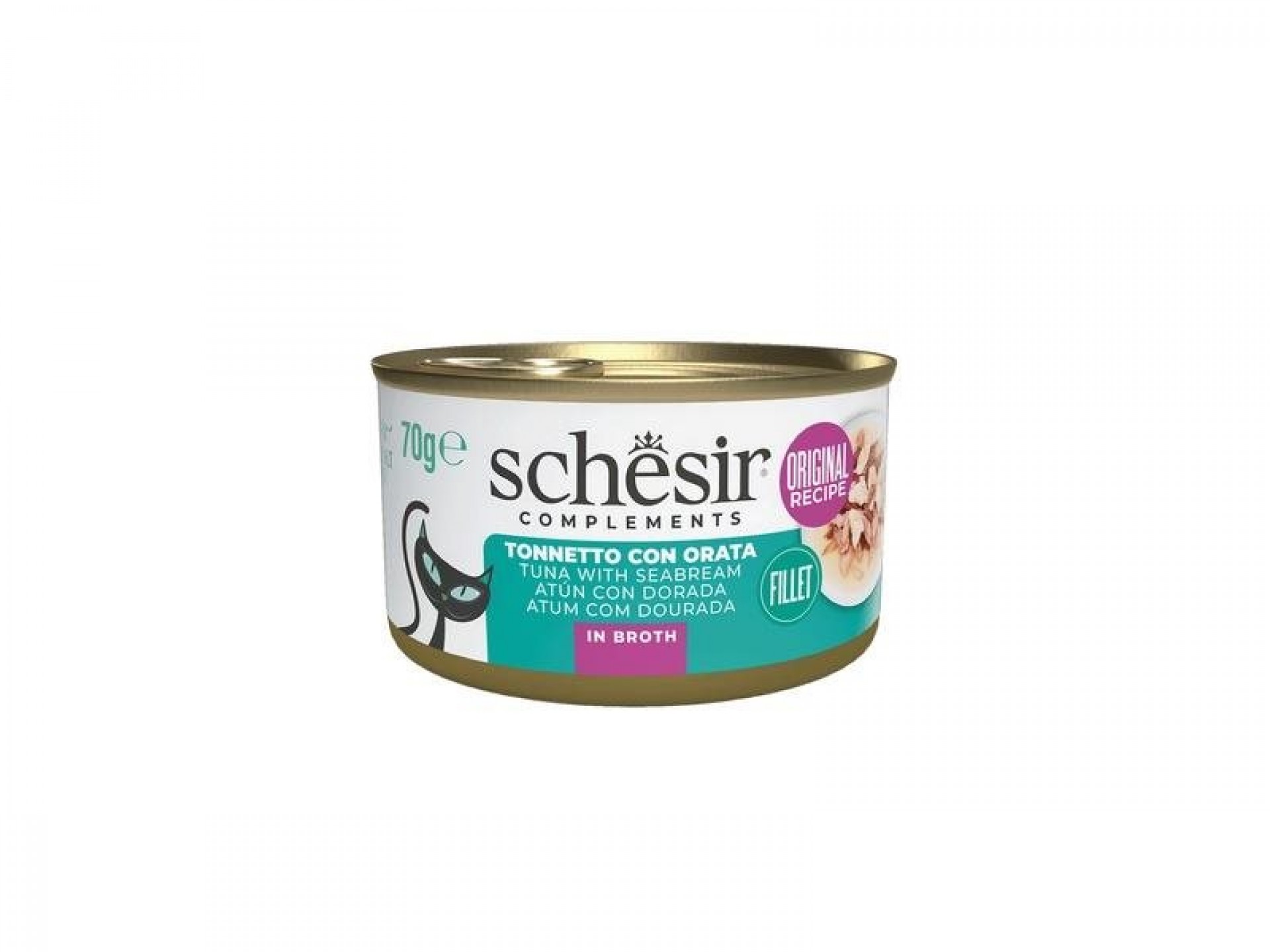 Alimento Gato Atum E Dourado Em Caldo 70 G SCHESIR