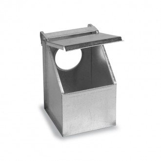 Comedouro Metalico p/ Pombos 1 Buraco