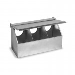 Comedouro Metalico p/ Pombos 3 Buracos Comedouro Metalico p/ Pombos 3 Buracos