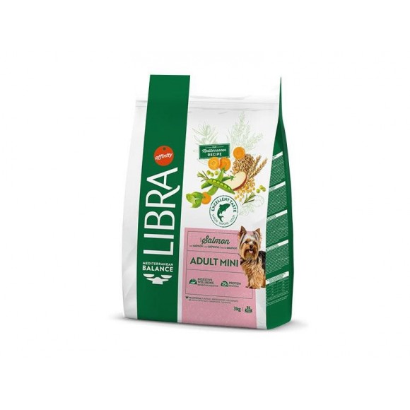Alimento Seco Cão Adulto Mini Salmão 3 KG LIBRA Alimento Seco Cão Adulto Mini Salmão 3 KG LIBRA