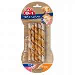 Snack Cão 8 Em 1 Triple Flavour Stcks 10 UN 8 IN 1 Snack Cão 8 Em 1 Triple Flavour Stcks 10 UN 8 IN 1