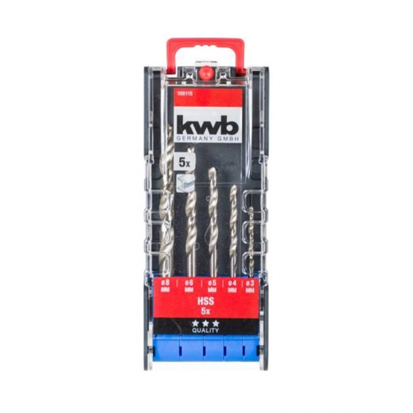 Kit Brocas P/Metal 5UN PWRBOX KWB Kit Brocas P/Metal 5UN PWRBOX KWB
