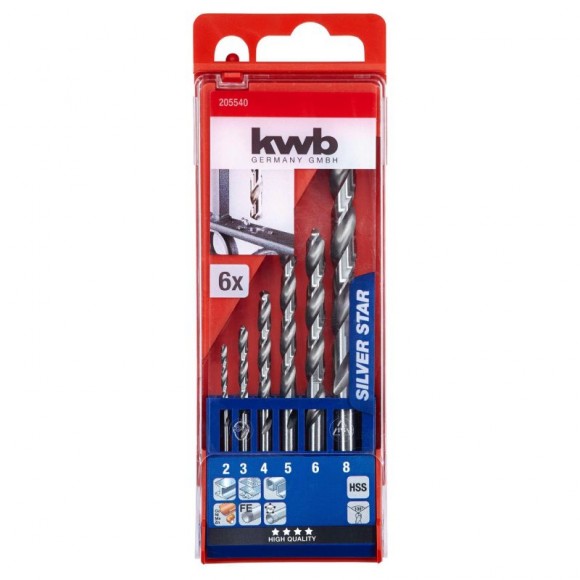 Kit Broca Silv-Star metal 6-TLG KWB Kit Broca Silv-Star metal 6-TLG KWB