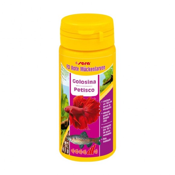 Alimento para Peixe Larvas de Mosquito SERA 50Gr Alimento para Peixe Larvas de Mosquito SERA 50Gr