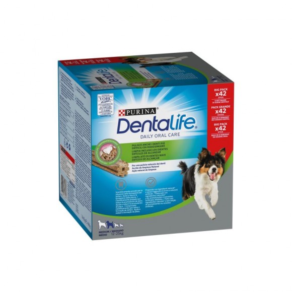 Snack Dental P/Cão Medium 42 UN 49 GR DENTALIFE Snack Dental P/Cão Medium 42 UN 49 GR DENTALIFE