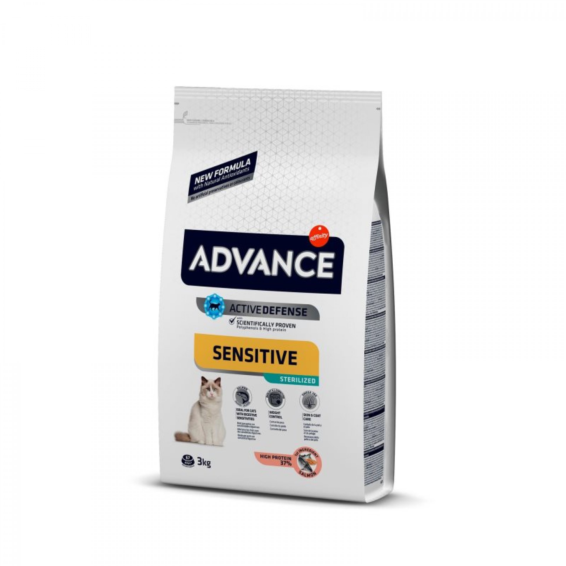ALIMENTO SECO PARA GATO ESTERILIZAD SALMÃO 3 KG