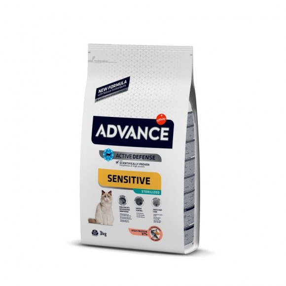 ALIMENTO SECO PARA GATO ESTERILIZAD SALM�O 3 KG