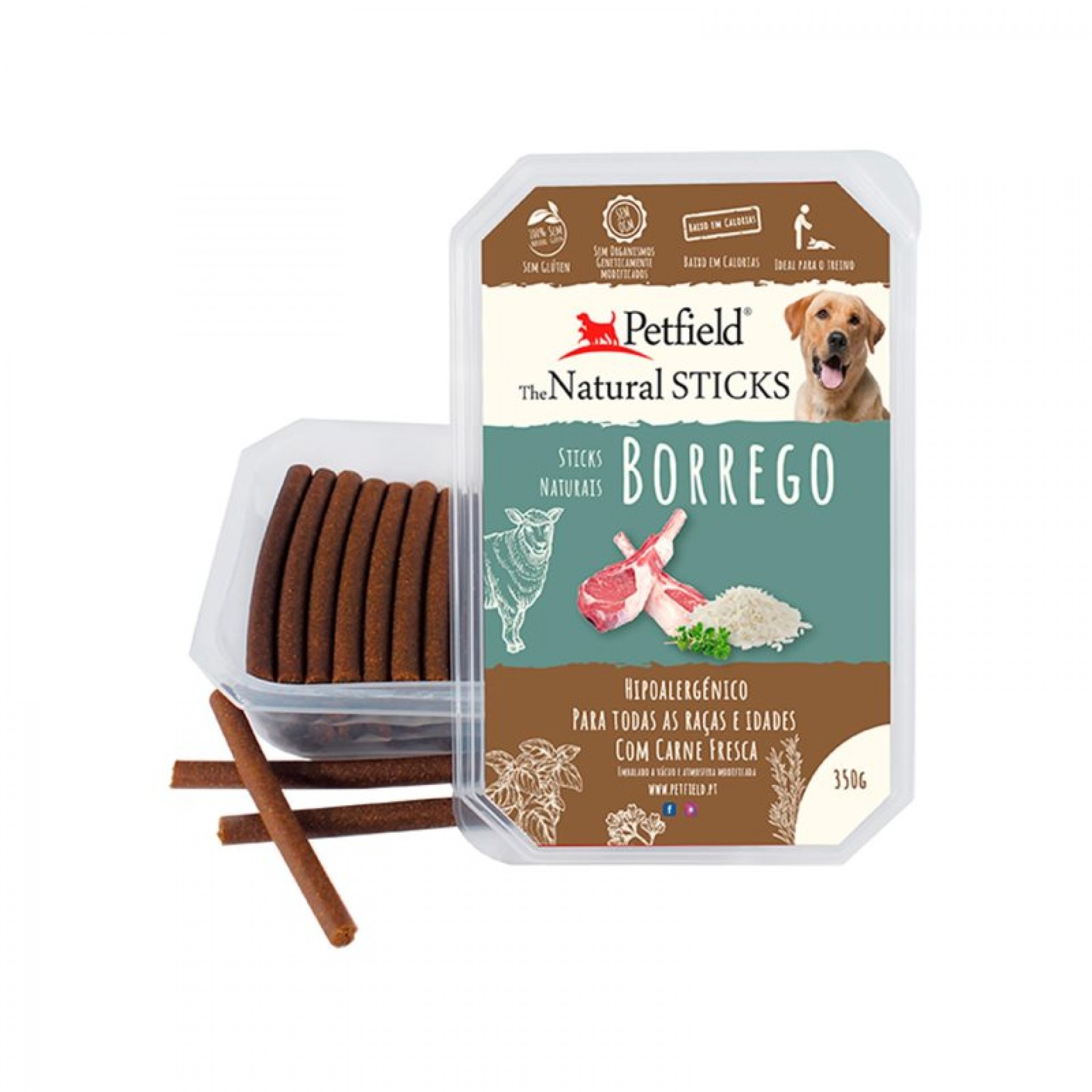 Snack Sticks Para Cão Natur Borrego 350 G PETFIELD