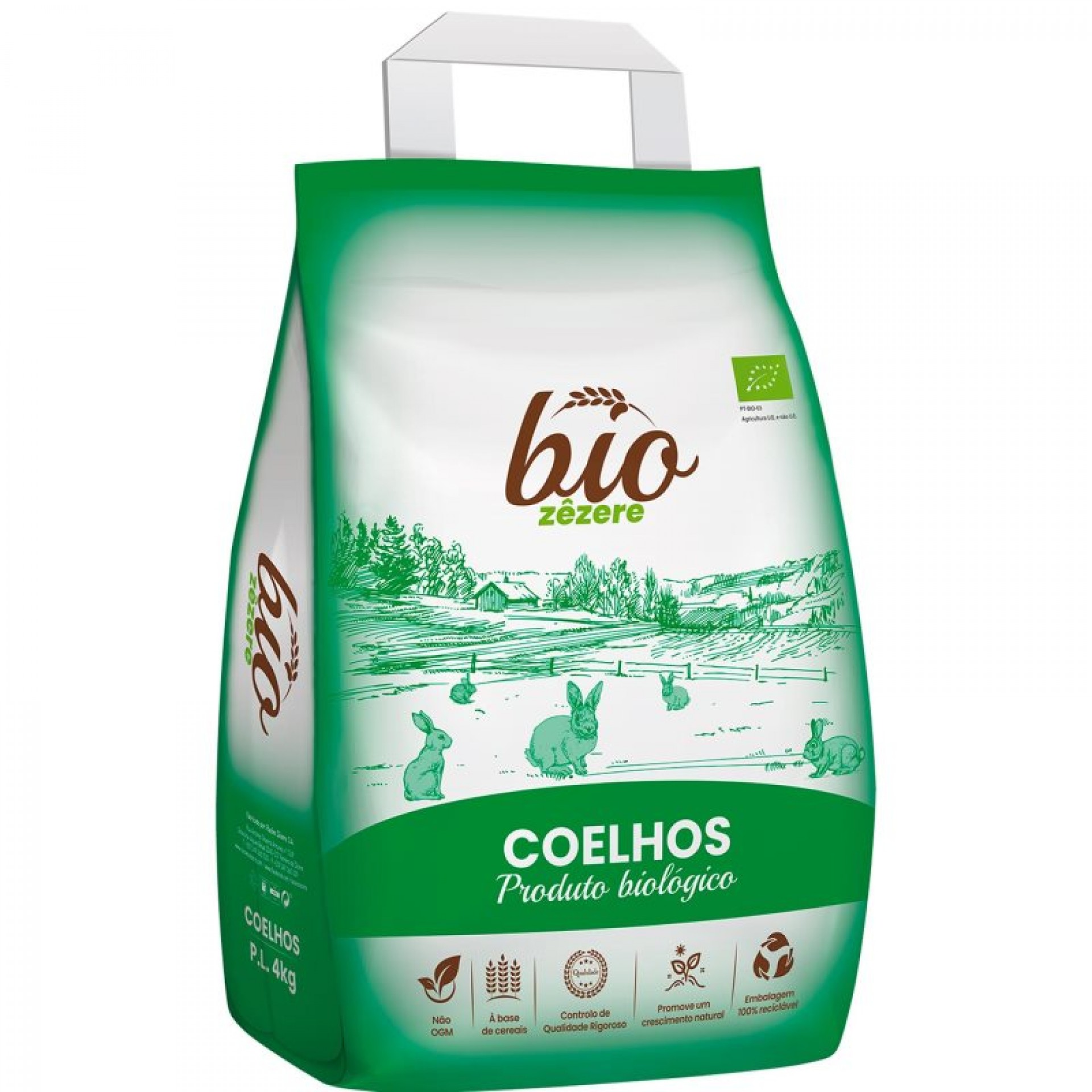 Ração Granulado Biológica Coelhos 4 KG ZÊZERE