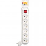 Extens�o 6 tomadas int 1,5mm 1,4m branco
