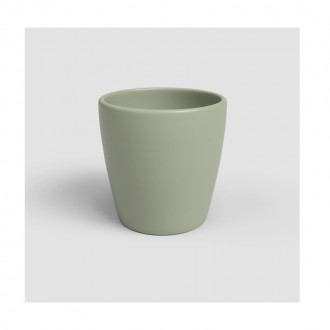 Vaso Cer�mico Orq Thalia Verde Claro 14 CM ARTEVAS