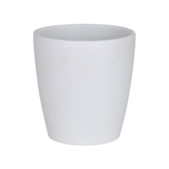 Vaso Cerâmico Orq Thalia Branco Neve 14 CM ARTEVAS Vaso Cerâmico Orq Thalia Branco Neve 14 CM ARTEVAS