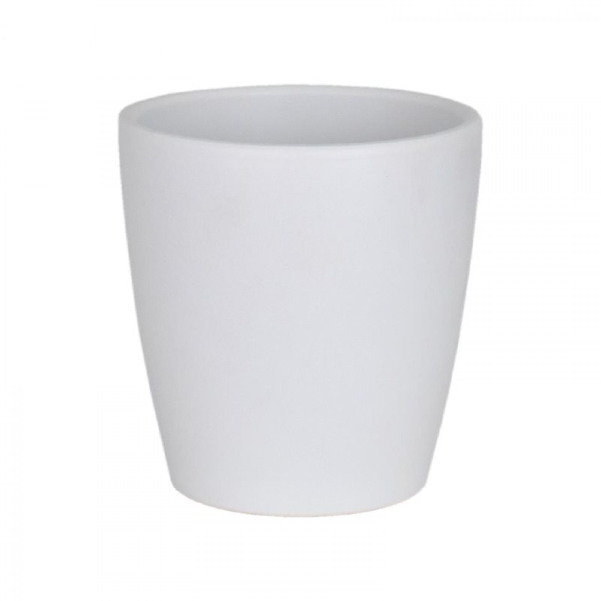 Vaso Cerâmico Orq Thalia Branco Neve 14 CM ARTEVAS