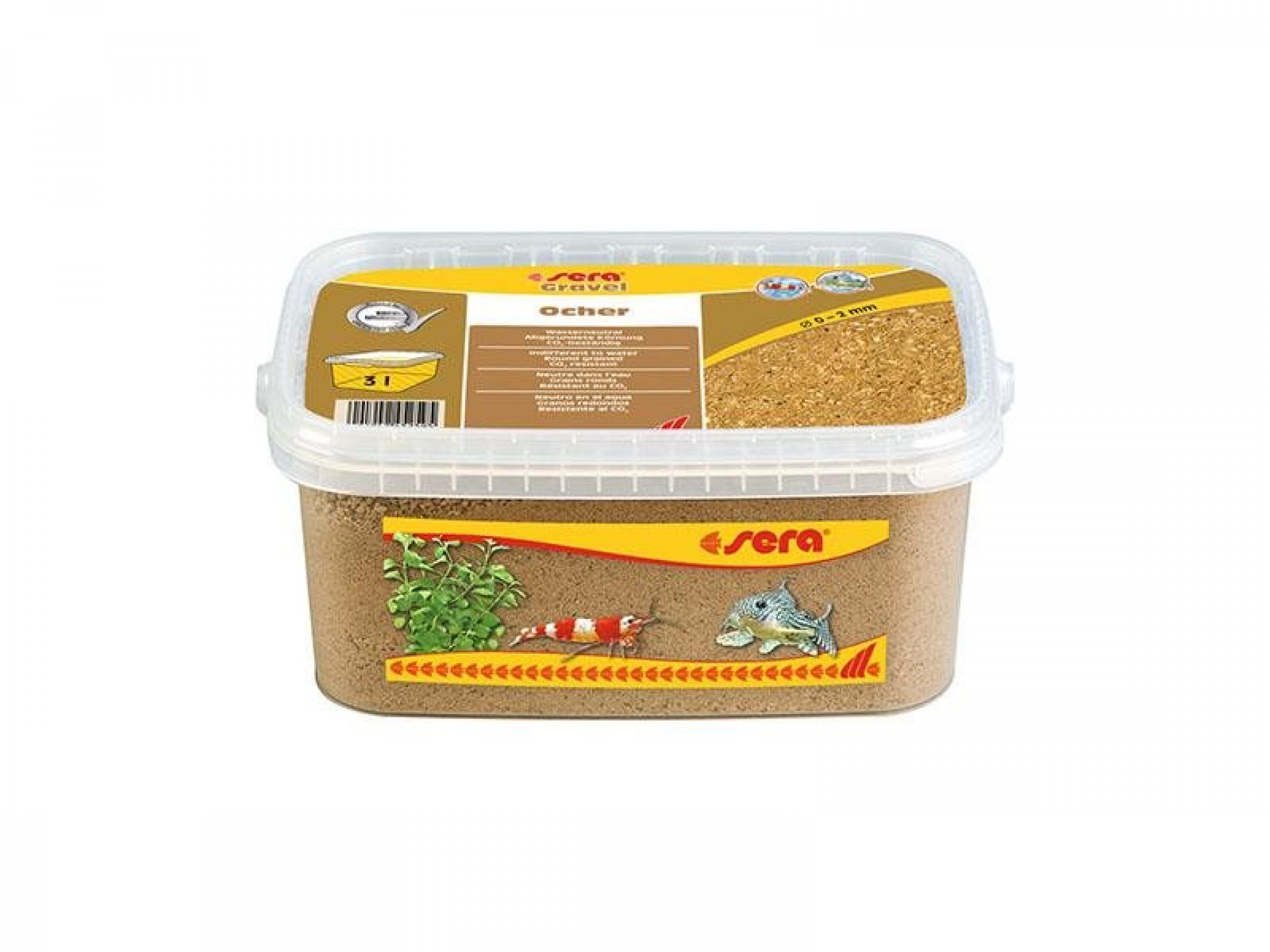 Areão Aquário Ocher 0-3 MM 3 L SERA