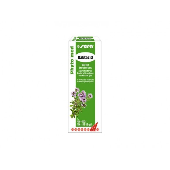 Medicamento Phyto Aquário Baktazid 30 ML SERA Medicamento Phyto Aquário Baktazid 30 ML SERA