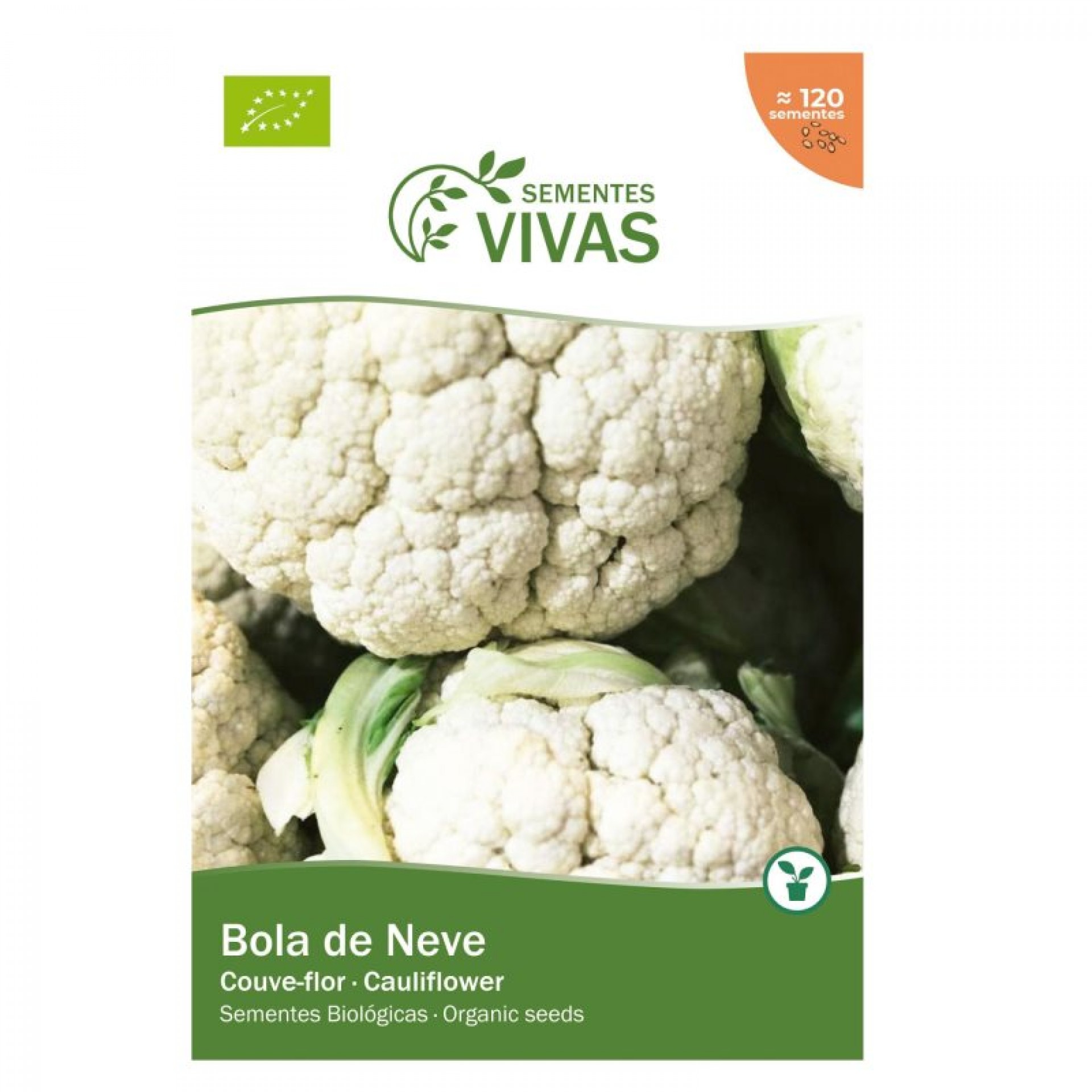 Couve Flor Bola De Neve 0,5 G SEMENTES VIVAS