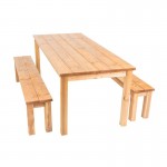 Conjunto Cesis Mesa+2 Bancos 200X78X74 CM EKJU Conjunto Cesis Mesa+2 Bancos 200X78X74 CM EKJU