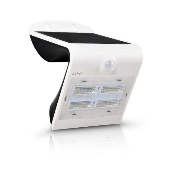 Aplique Led Solar Com Sensor 3.2W Branco ASLO Aplique Led Solar Com Sensor 3.2W Branco ASLO