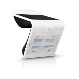 Aplique Led Solar Com Sensor 3.2W Branco ASLO