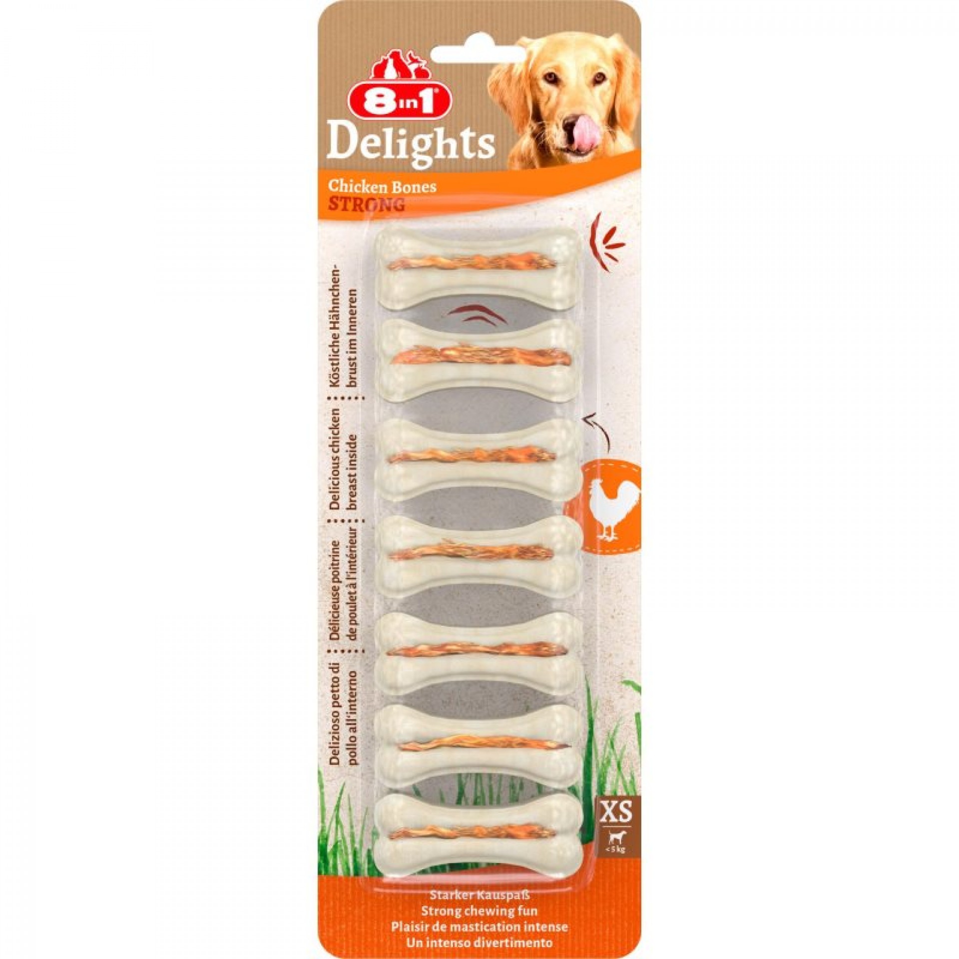 Snack Para Cão Strong Bone XS 8 IN 1