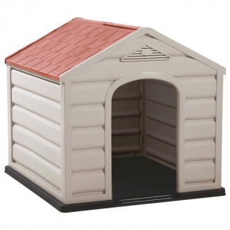 Casota De C�o Pl�stico Rectangular 68X61X58,5 CM RIMAX