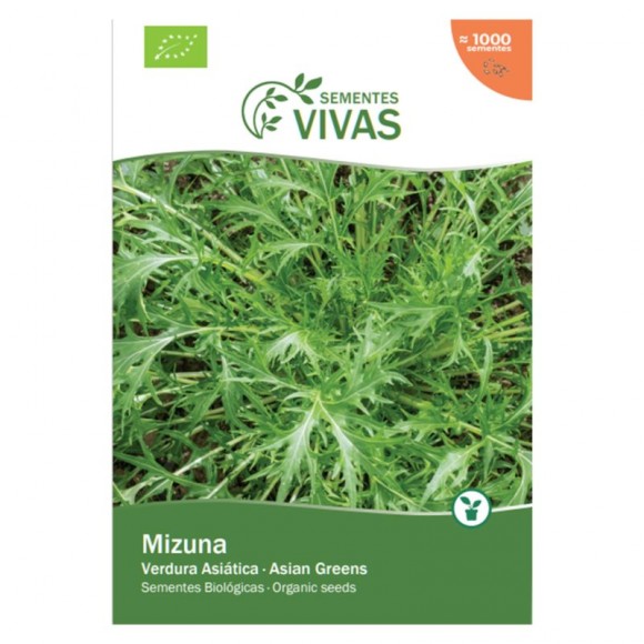 Verdura Asiatica Mizuna 2 G SEMENTES VIVAS Verdura Asiatica Mizuna 2 G SEMENTES VIVAS