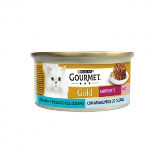 Alimento H�mido Gato Atum Peixe 85 G GOURMET GOLD