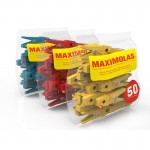 Molas Plástico Para Roupa 75 MM 50 UN MAXIMOLAS Molas Plástico Para Roupa 75 MM 50 UN MAXIMOLAS