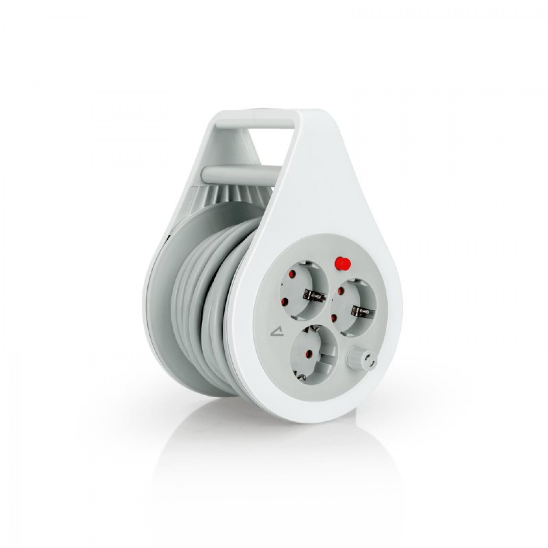 Enrolador c/pega 3 tomadas 1mm 8m